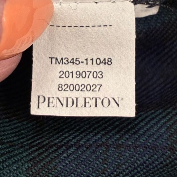 NWT PENDLETON NWT 100% Wool Blackwatch Tartan Plaid Shirt Blue Green Women’s Sm - Picture 6 of 6